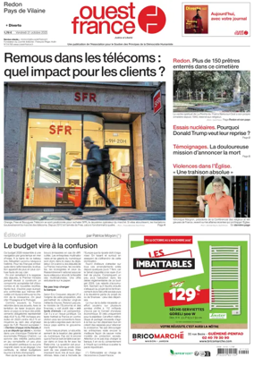 Cover of Ouest France (Redon / Pays de Vilaine)