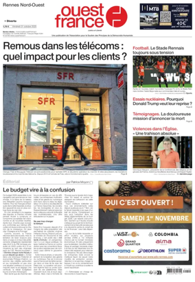 Cover of Ouest France (Rennes Nord)