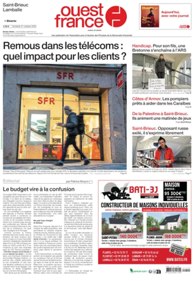 Cover of Ouest France (Saint-Brieuc)