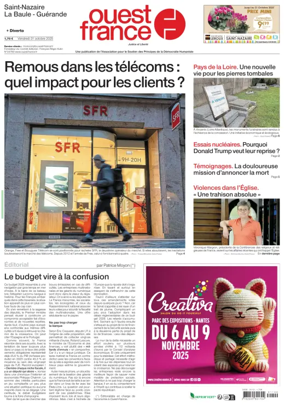 Cover of Ouest France (Saint-Nazaire)