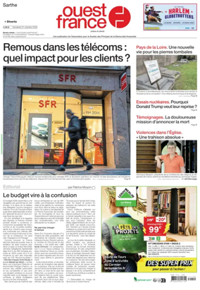Cover of Ouest France (Sarthe)