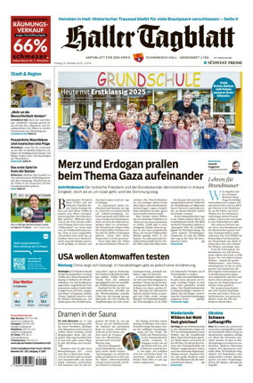 Cover of Haller Tagblatt