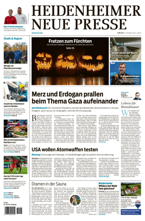 Cover of Heidenheimer Neue Presse