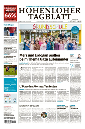 Cover of Hohenloher Tagblatt