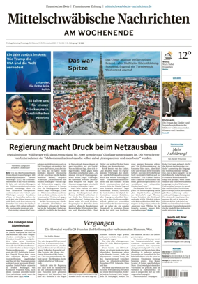 Cover of Mittelschwaebische Nachrichten