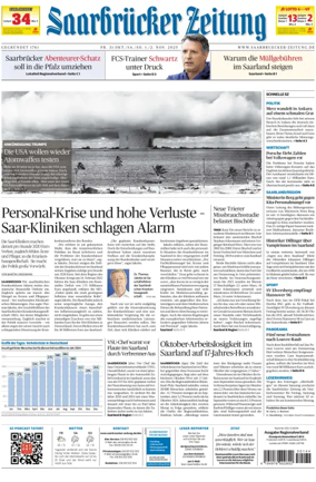 Cover of Saarbruecker Zeitung
