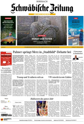Cover of Schwaebische Zeitung (Biberach)