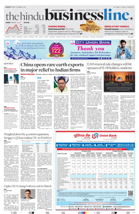 Cover of BusinessLine (Kolkata)