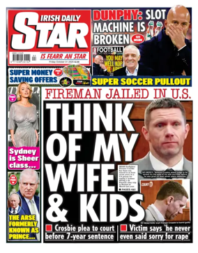 Cover of Irish Daily Star
