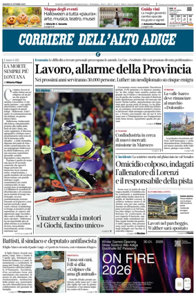 Cover of Corriere dell'Alto Adige
