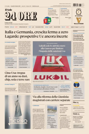 Cover of Il Sole 24 Ore