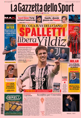 Cover of La Gazzetta dello Sport 