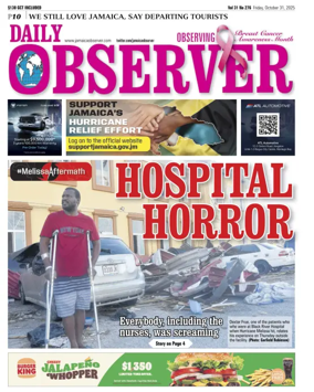 Cover of Daily Observer (Jamaica)