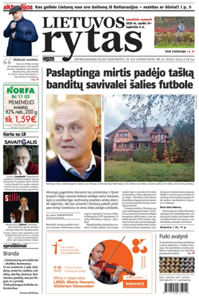 Cover of Lietuvos Rytas