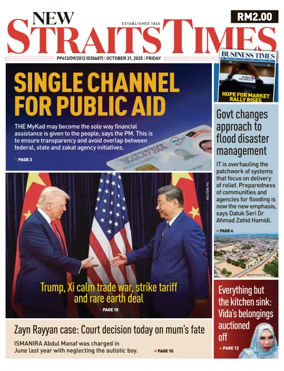 Cover of New Straits Times