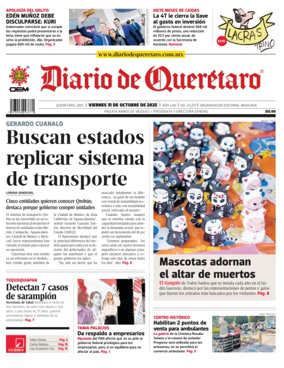 Cover of Diario de Queretaro