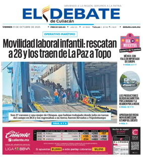 Cover of El Debate de Culiacán