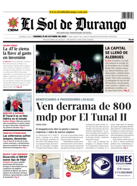 Cover of El Sol de Durango
