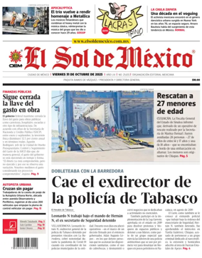 Cover of El Sol de Mexico