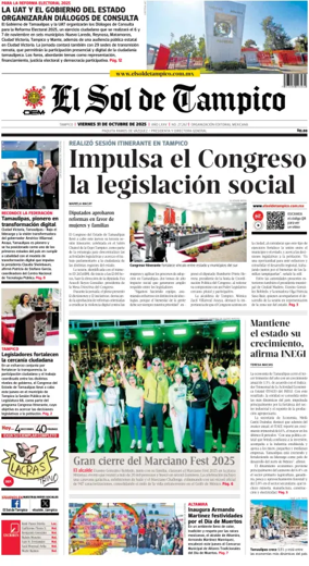 Cover of El Sol de Tampico