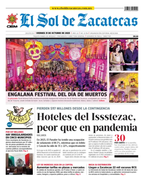 Cover of El Sol de Zacatecas