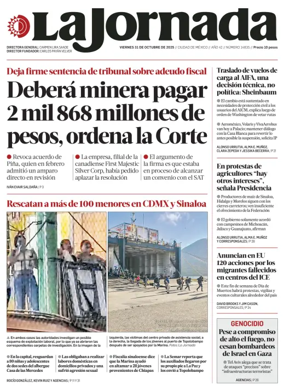 Cover of La Jornada