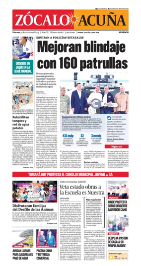 Cover of Zócalo Acuña