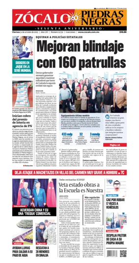 Cover of Zócalo Piedras Negras