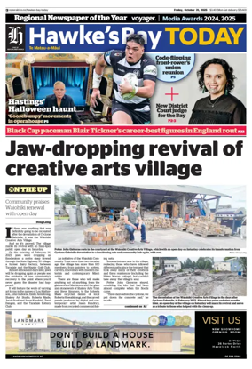 Cover of Hawke's Bay Today