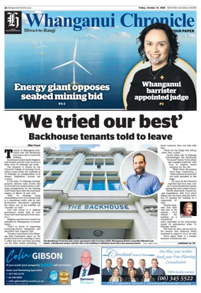 Cover of Wanganui Chronicle