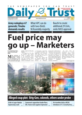 Cover of Daily Trust