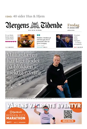 Cover of Bergens Tidende