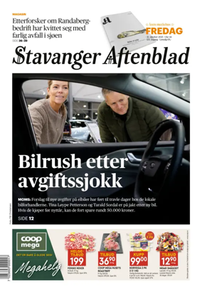 Cover of Stavanger Aftenblad