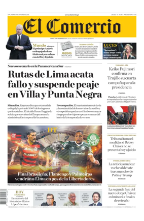 Cover of Diario El Comercio