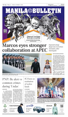Cover of Manila Bulletin