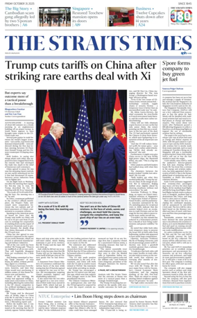 Cover of The Straits Times