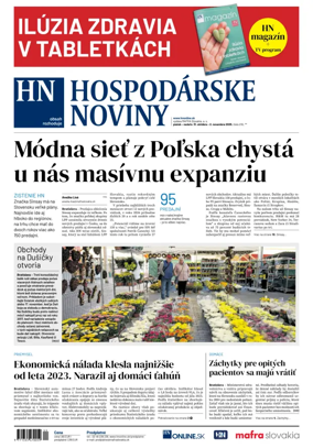 Cover of Hospodárske noviny