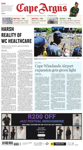 Cover of Cape Argus (PM Edition)