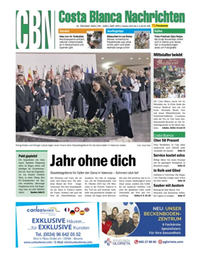 Cover of Costa Blanca Nachrichten