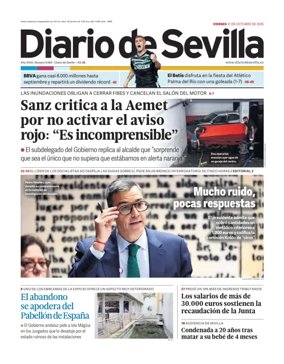 Cover of Diario de Sevilla