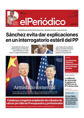 Cover of El Periódico de Catalunya (Castellano)