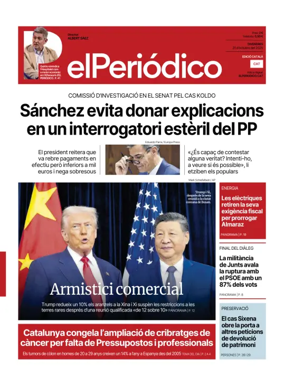 Cover of El Periódico de Catalunya (Català)