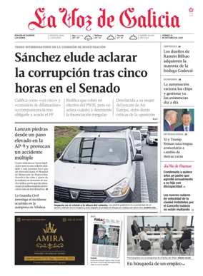 Cover of La Voz de Galicia (Ourense)