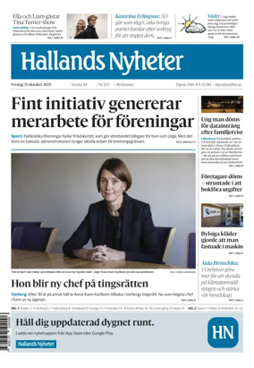 Cover of Hallands Nyheter