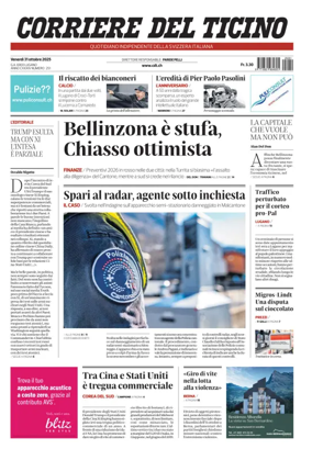 Cover of Corriere del Ticino