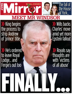 Cover of Daily Mirror