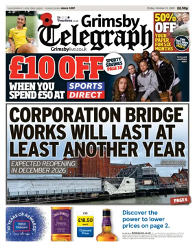 Cover of Grimsby Telegraph
