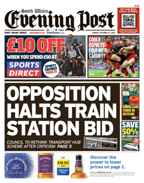 Cover of South Wales Evening Post