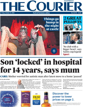 Cover of The Courier & Advertiser (Perth and Perthshire Edition)