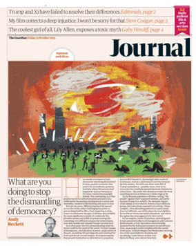 Cover of The Guardian e-paper Journal